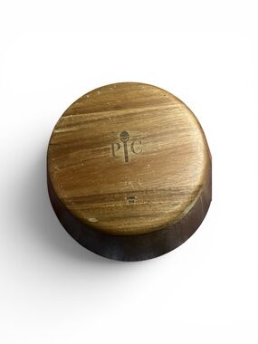 Pampered Chef Wooden Decorative Bowl - Brown